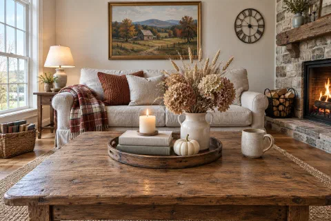How to Style a Coffee Table for Fall: The 2/3 Rule