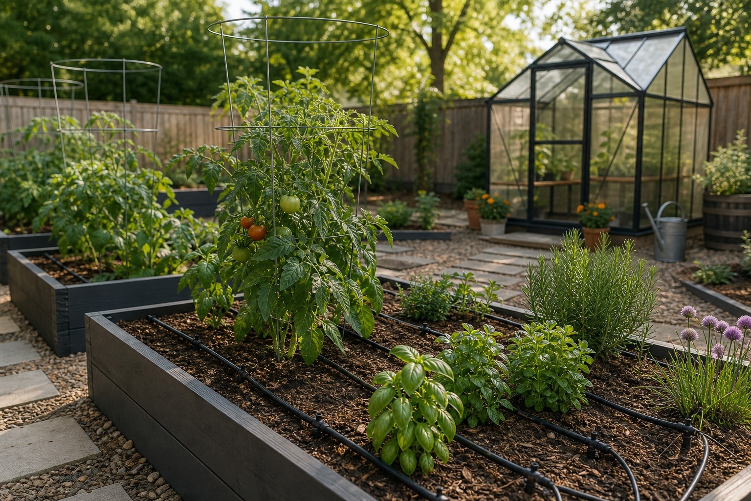 Drip Irrigation Setup for Raised Beds That Wilt by Dinner