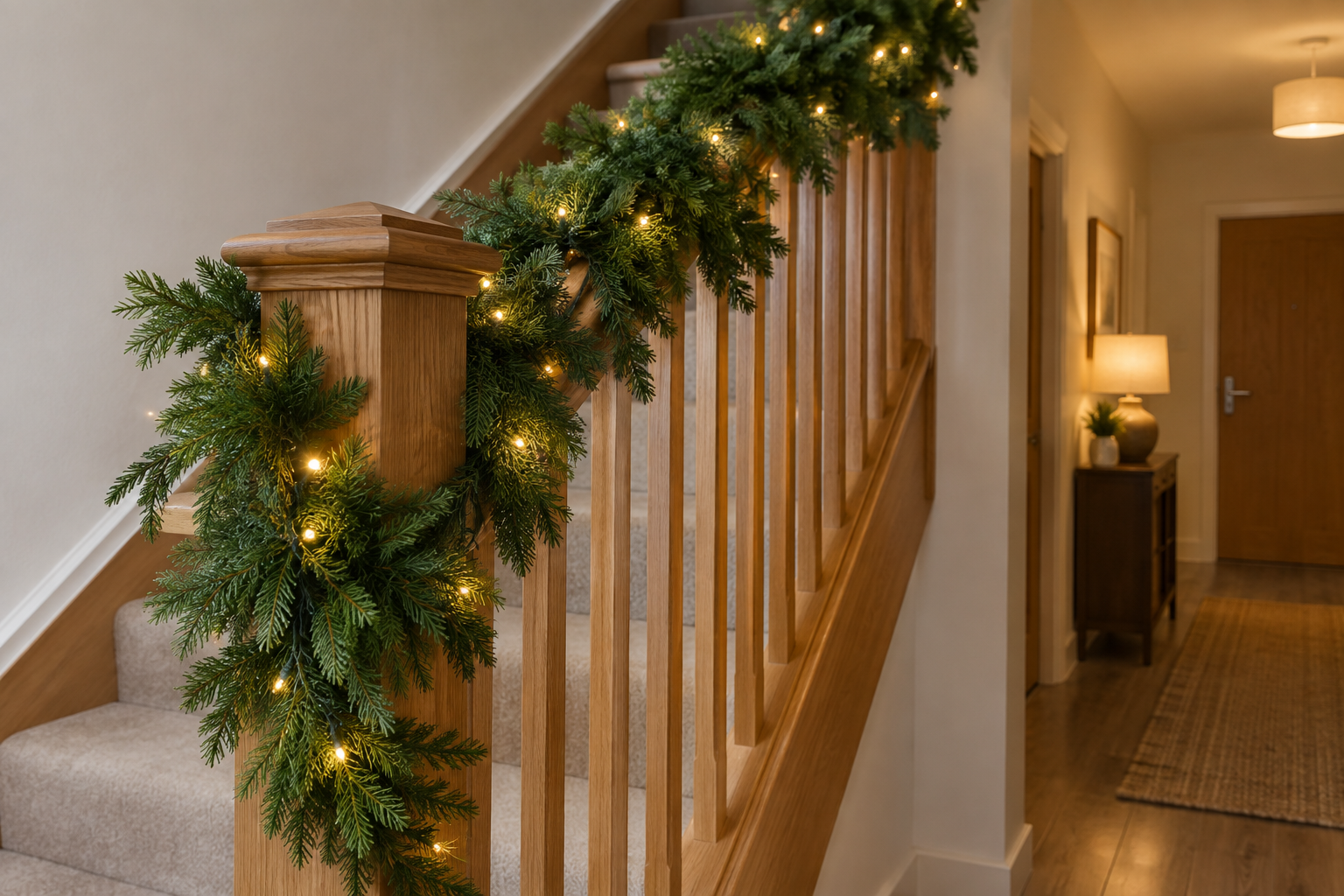 Lighted Christmas Garland When There Is No Plug Anywhere Near
