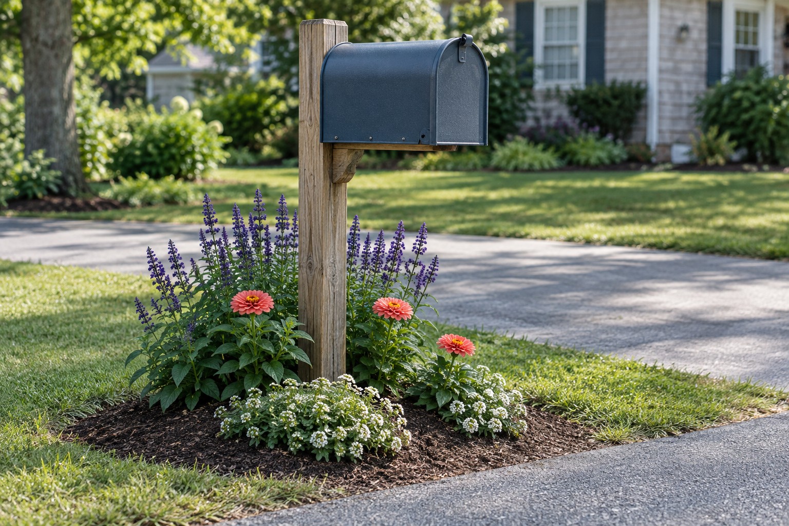 Mailbox Flowers That Make the Front Yard Look Cared For