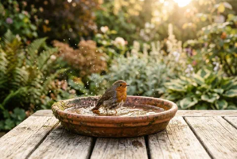 Morning Coffee, Bird Bath, Nothing Else