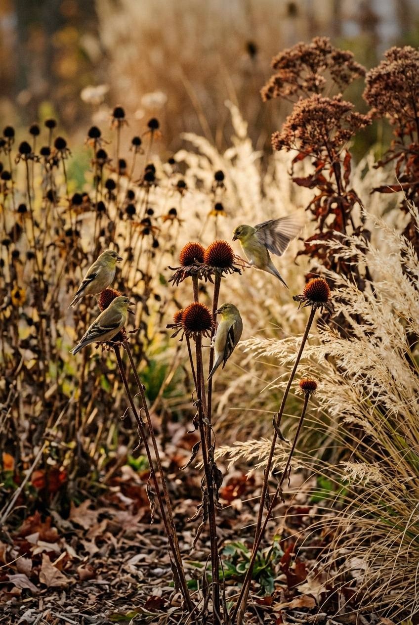 Joe-Pye weed with monarch butterfly perched on pink flower cluster against blue sky