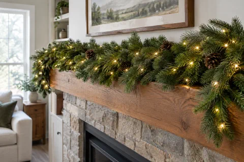 Pre-Lit Christmas Garland: How Many Lights and What Length to Buy