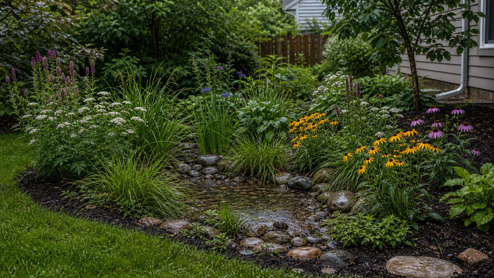 Rain Garden Ideas for the Wet Spot That Never Dries