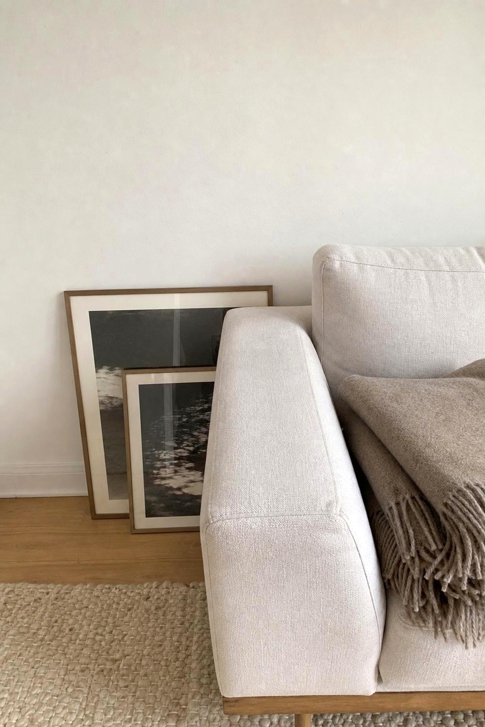 A tension rod curtain hung across a rental bedroom doorway with no screws or brackets
