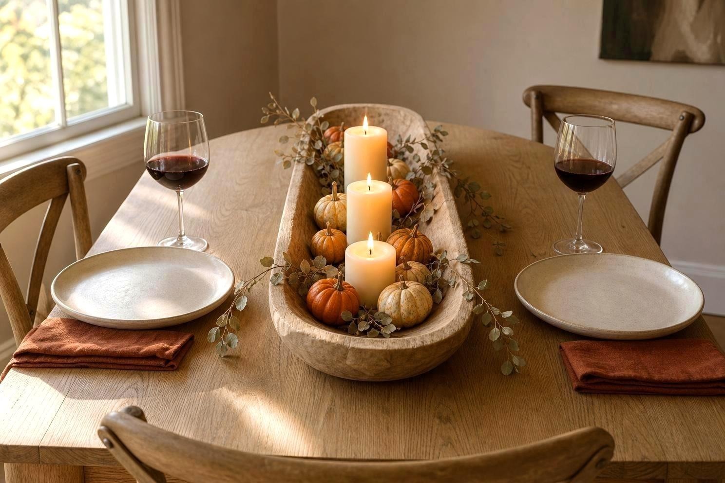 Simple Thanksgiving Centerpiece Ideas for the Morning Of