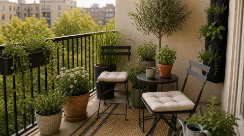 Small Apartment Patio Ideas for Two Chairs