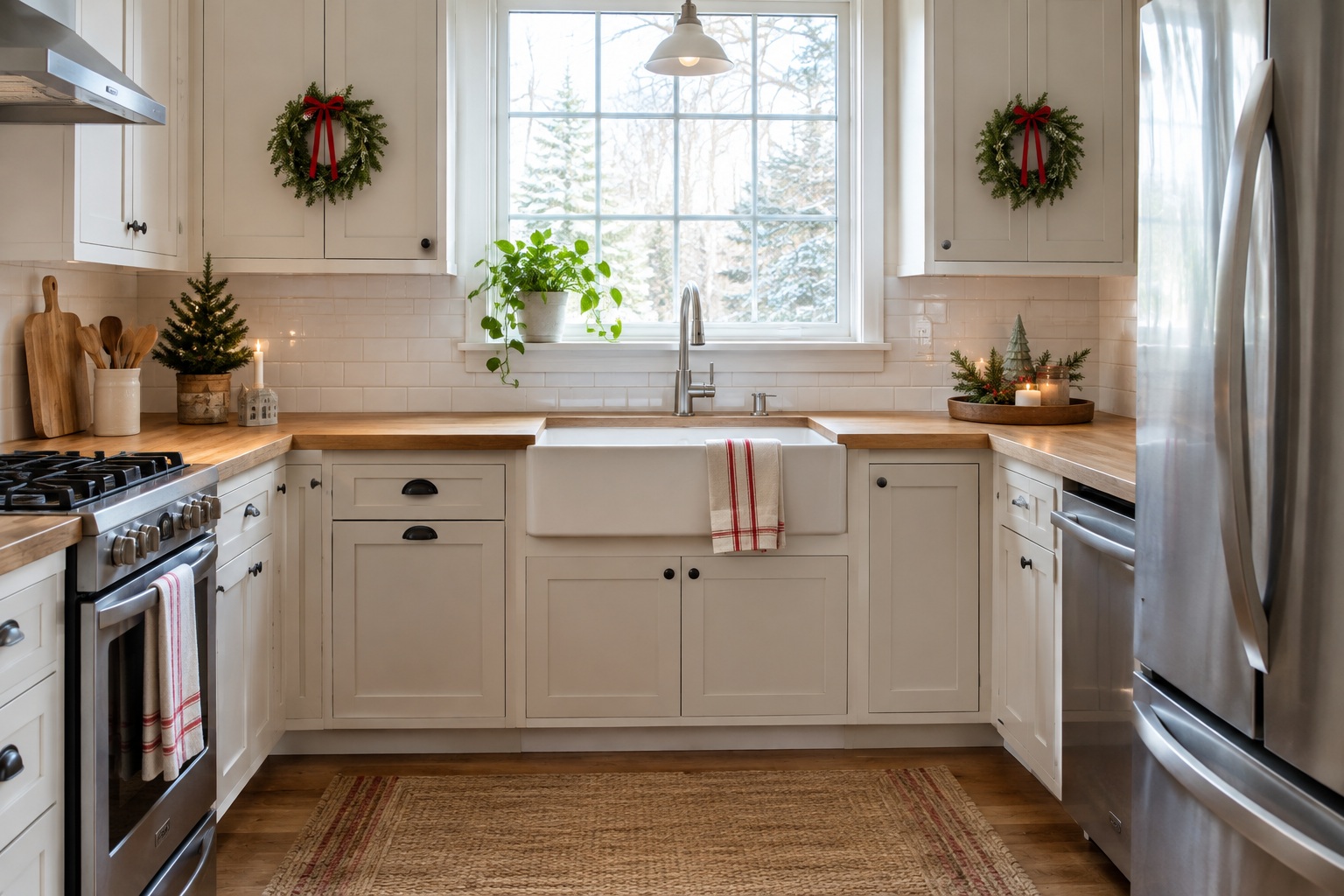 12 Small Kitchen Christmas Decorating Ideas