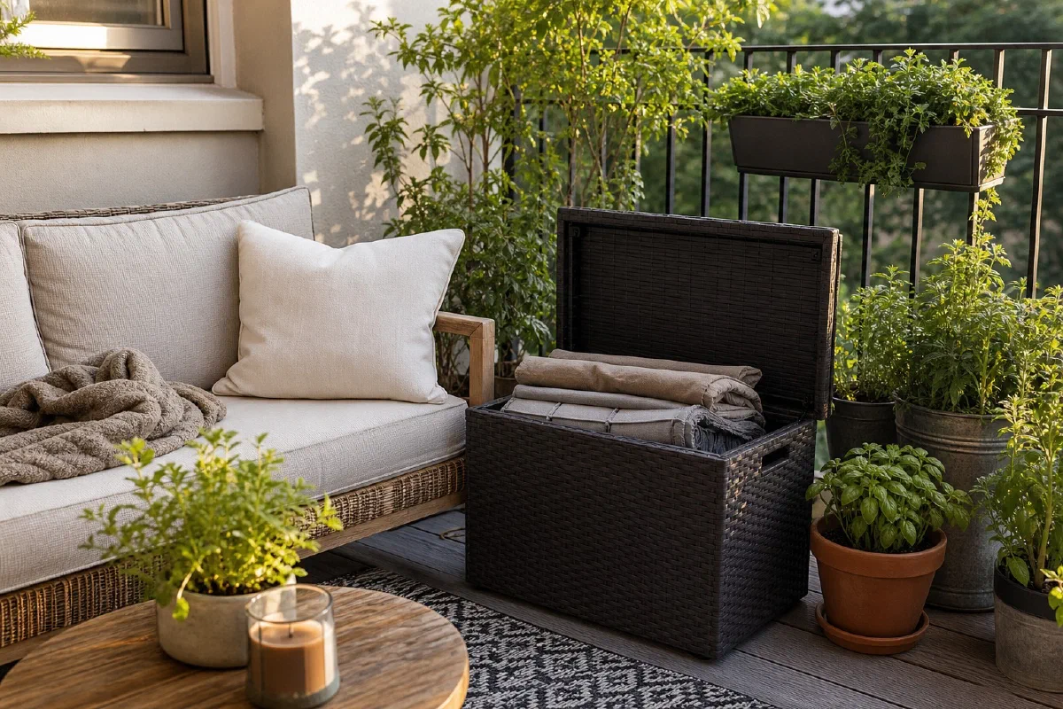 Deck Box Storage Ideas for a Small Patio That Feels Cluttered