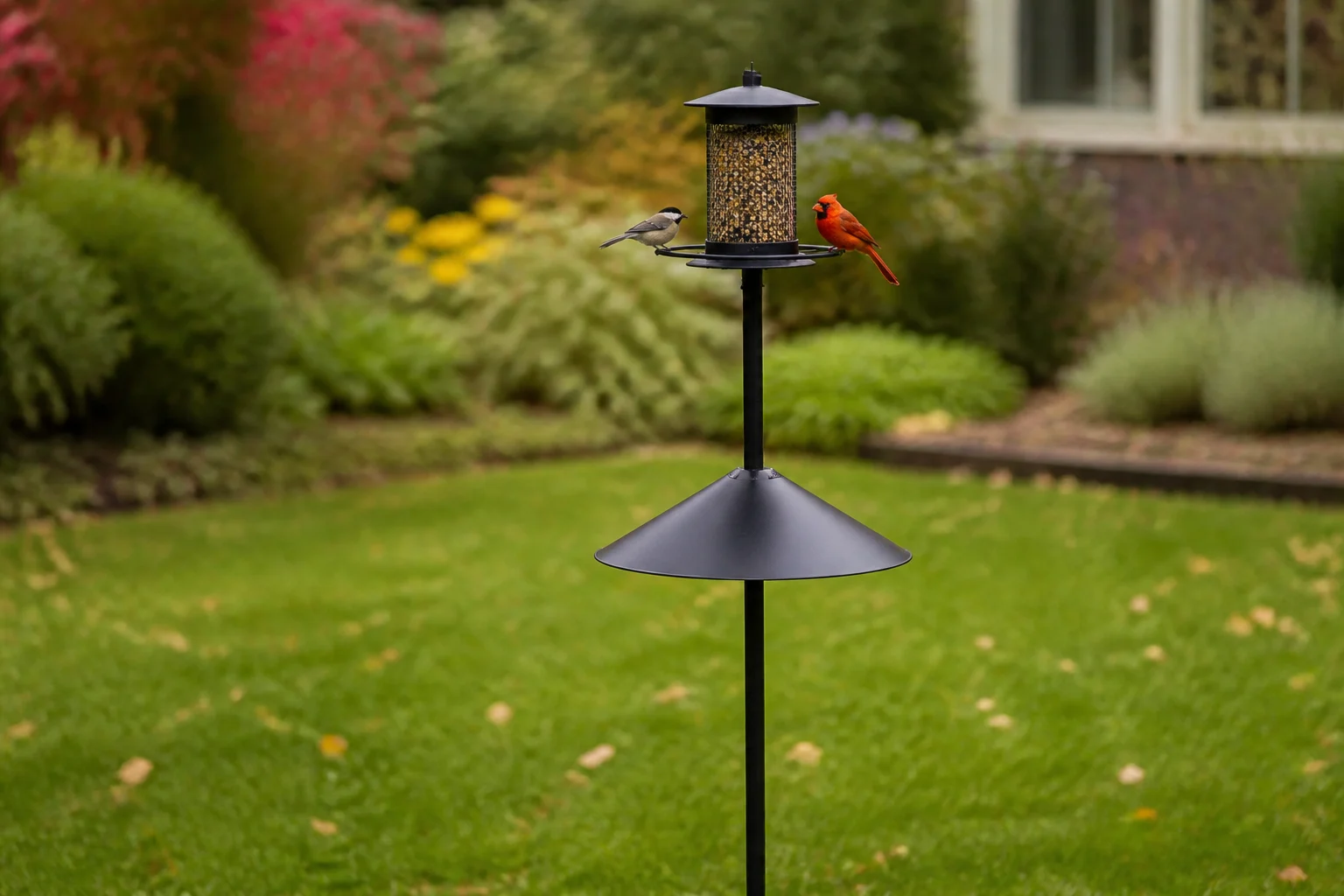 A Squirrel-Resistant Bird Feeder Setup That Looks Good
