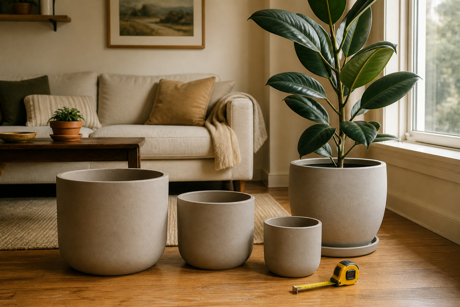 What Size Planter Does a Tall Indoor Plant Actually Need?