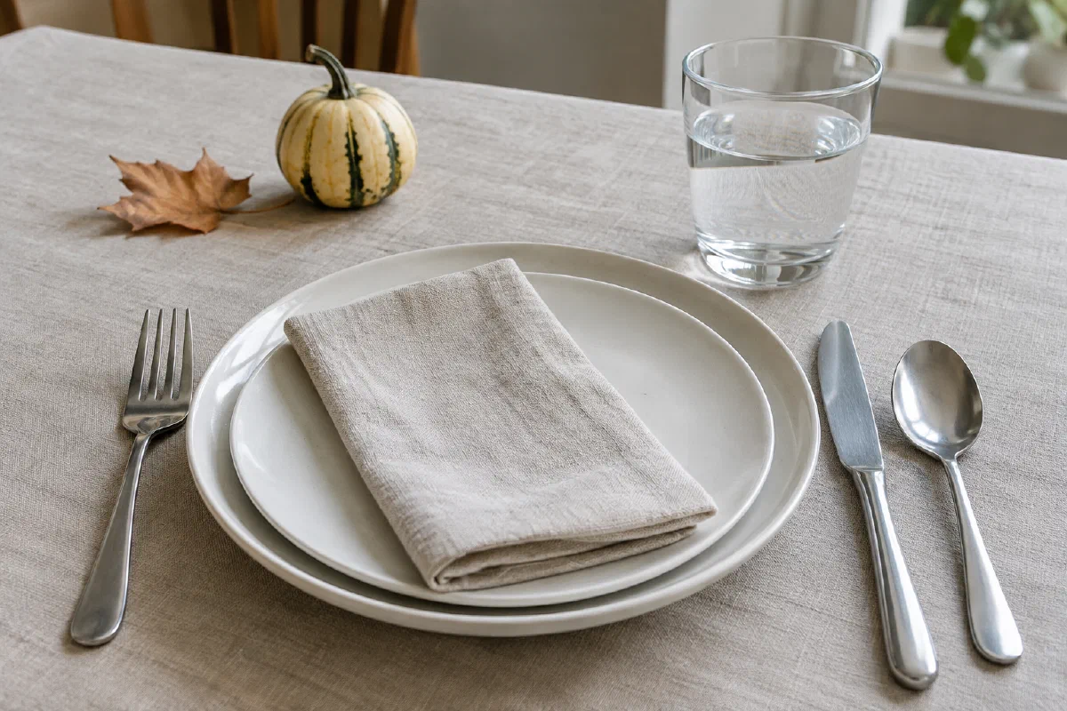 Thanksgiving Table Settings When You Do Not Own China