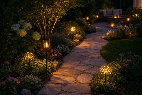 The Walmart Solar Lights I'd Use for a Softer Garden Path