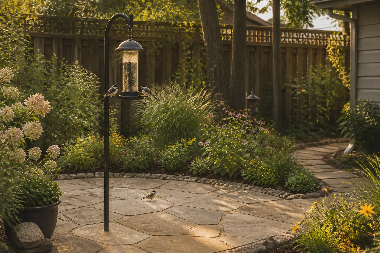 What to Plant Around a Bird Feeder Without a Mess