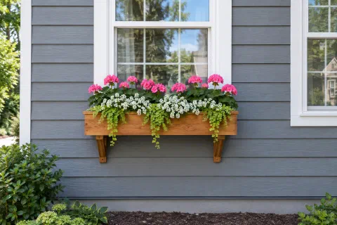 Window Box Flowers That Make a Plain House Look Finished