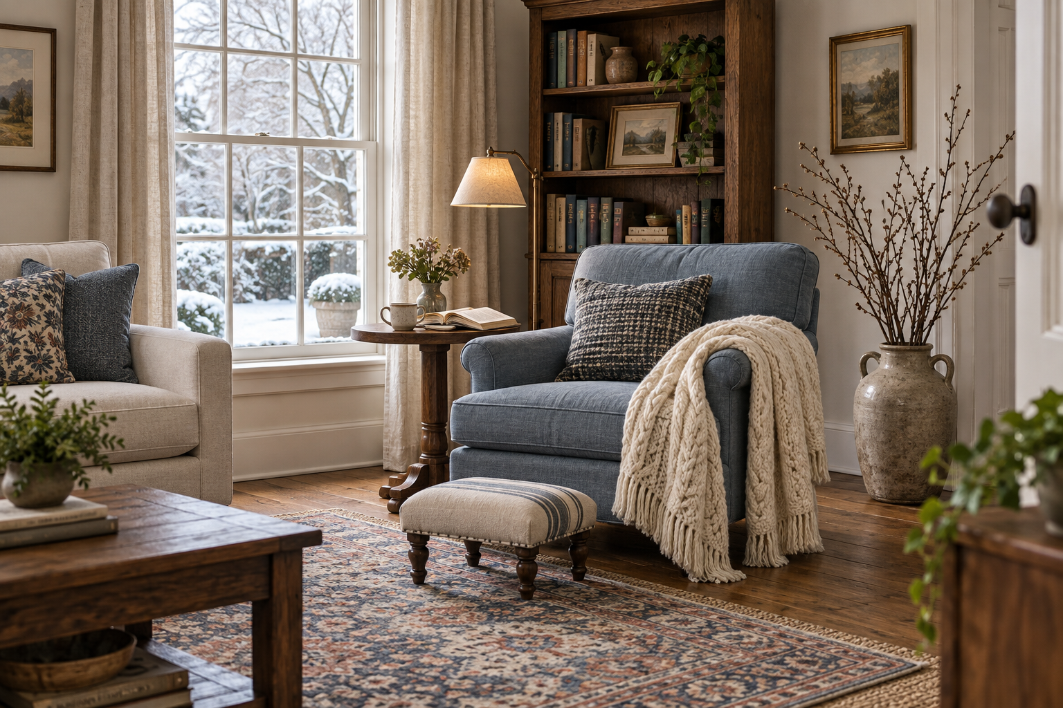 Winter Home Decor After the Tree Comes Down