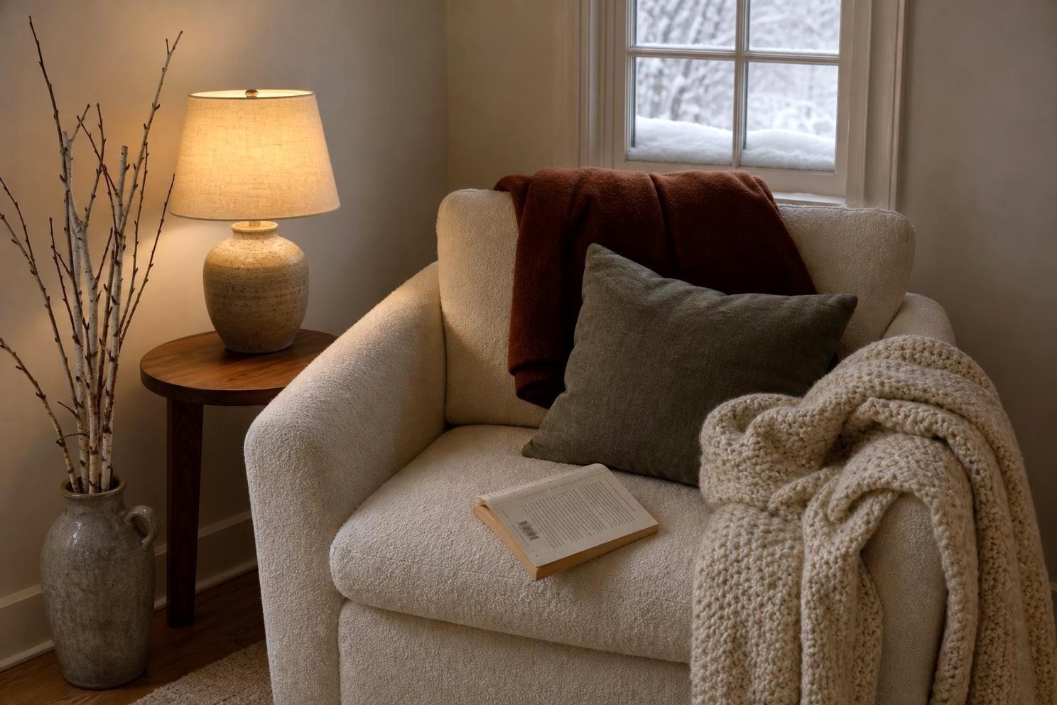 Winter Home Decor After the Tree Comes Down