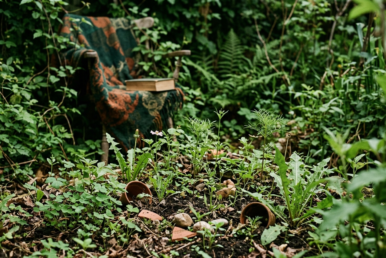 Hands scattering mixed wildflower seeds over prepared soil