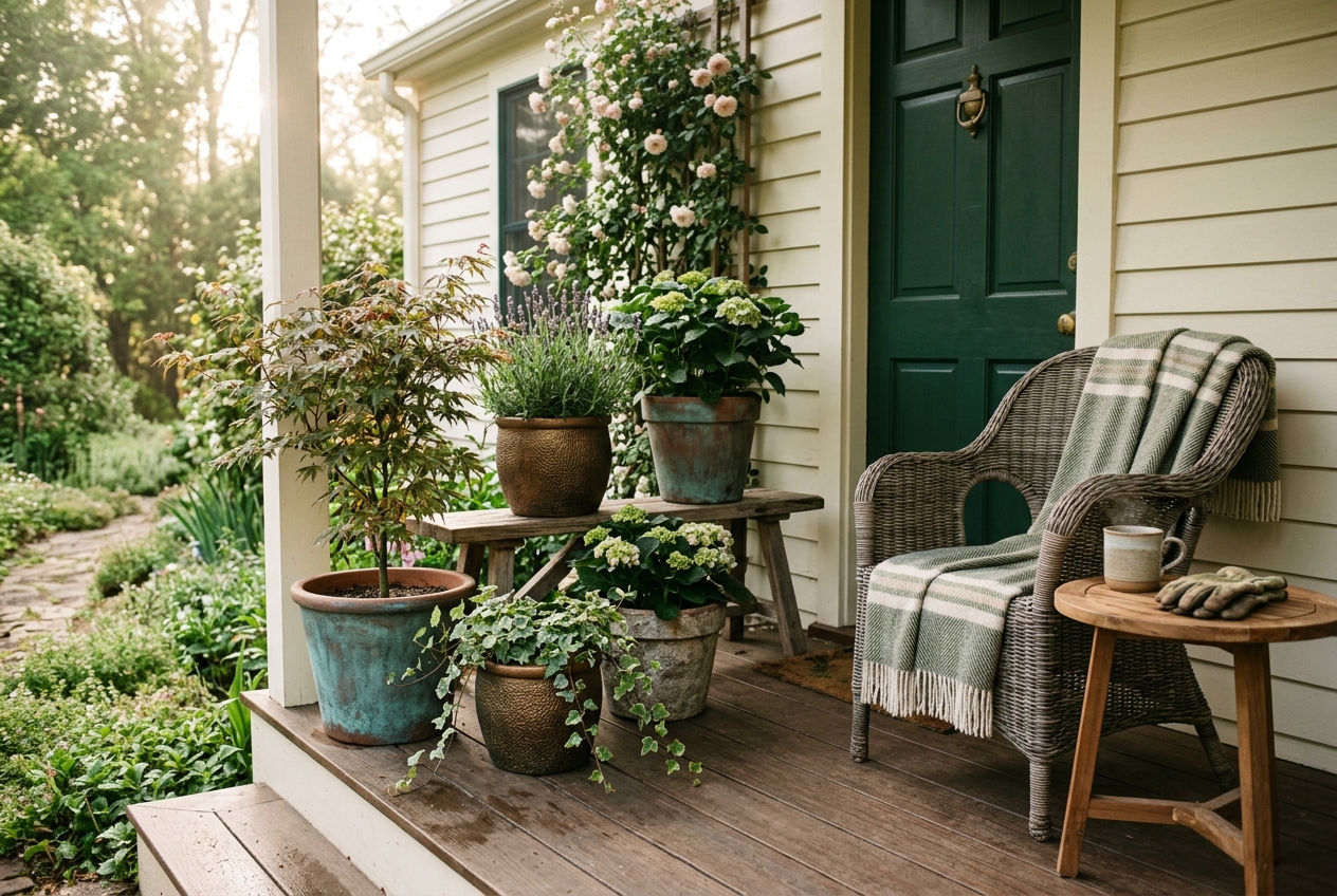 Dark stained wooden crate filled with mixed lettuce varieties